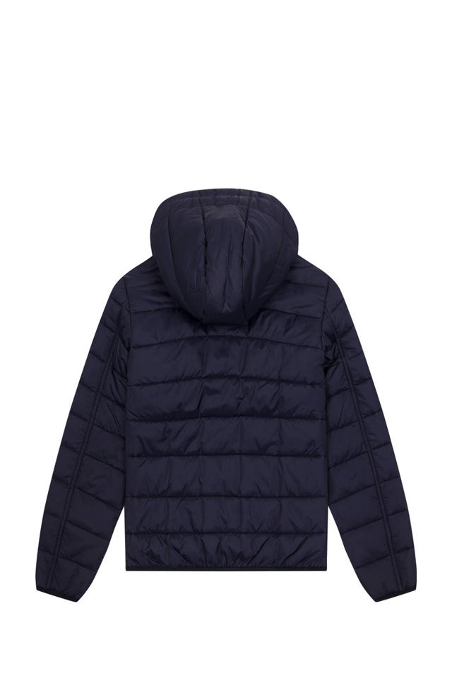 Lyle Scott gewatteerde jas donkerblauw wehkamp