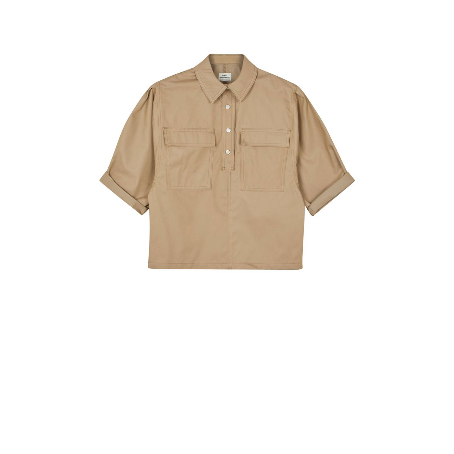 MADS NØRGAARD COPENHAGEN blouse Alto Twill Hera Shirt bruin