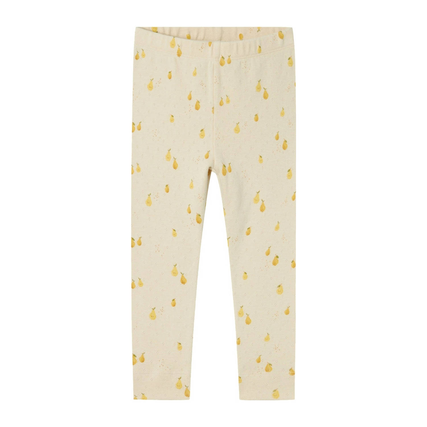 Name it MINI legging NMFFEPERA met all over print zachtroze geel Meisjes Katoen 104
