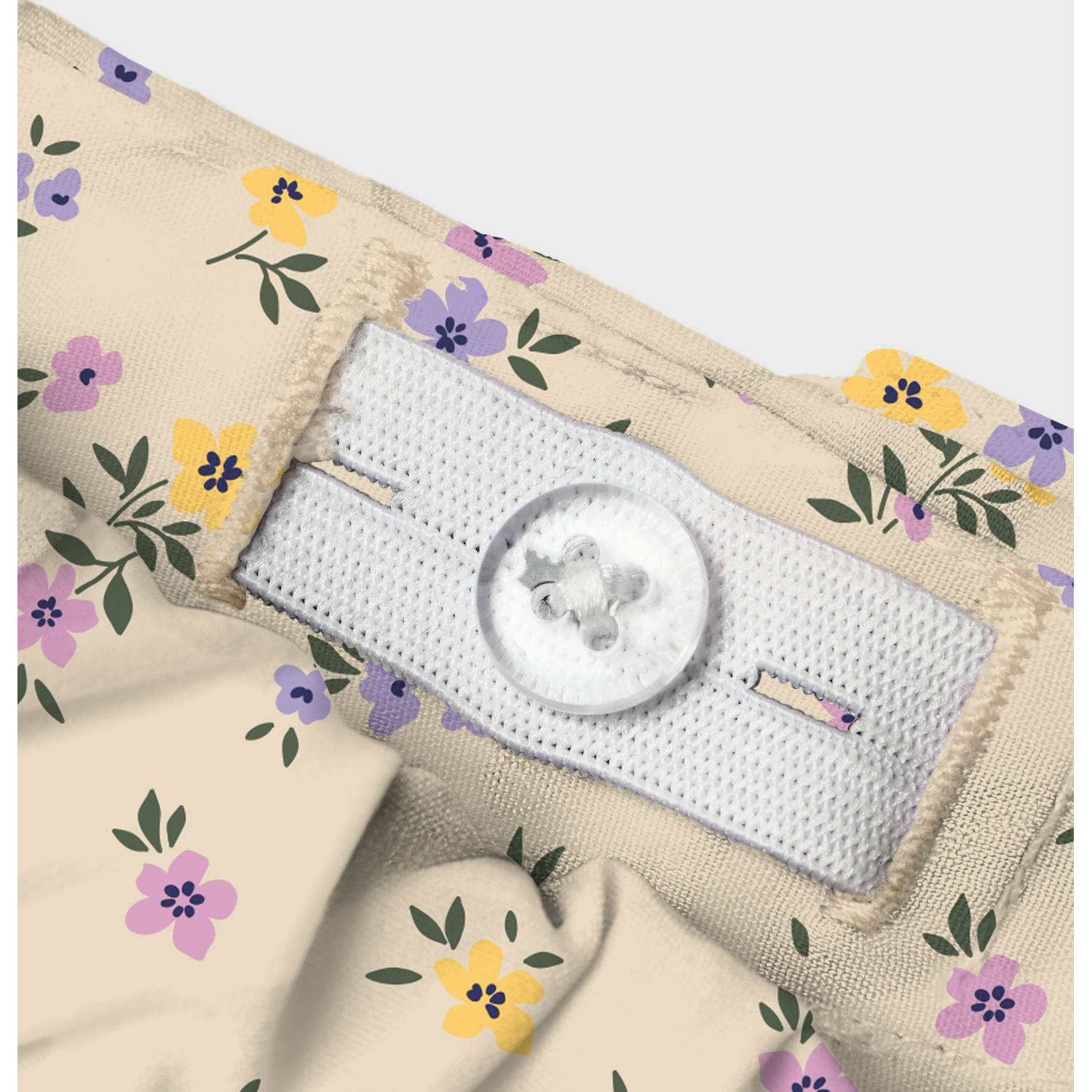 NAME IT MINI skort NMFVINAYA met all over print en volant ecru lila geel
