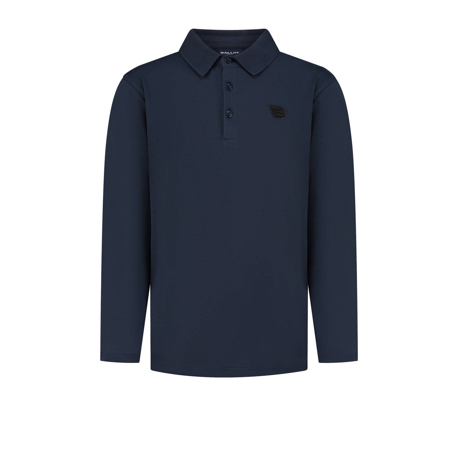 Ballin polo donkerblauw Jongens Polyester Polokraag Effen 140