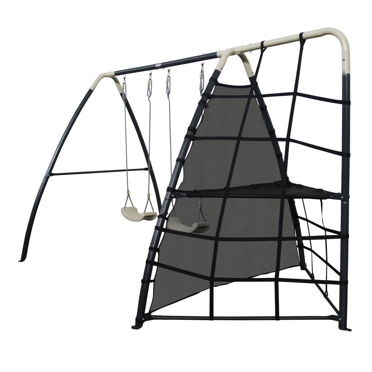 Metal Playground Ramp Axi Metal Playground with double swing and climbing frame | wehkamp