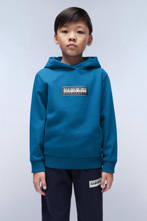 hoodie met logo blauw