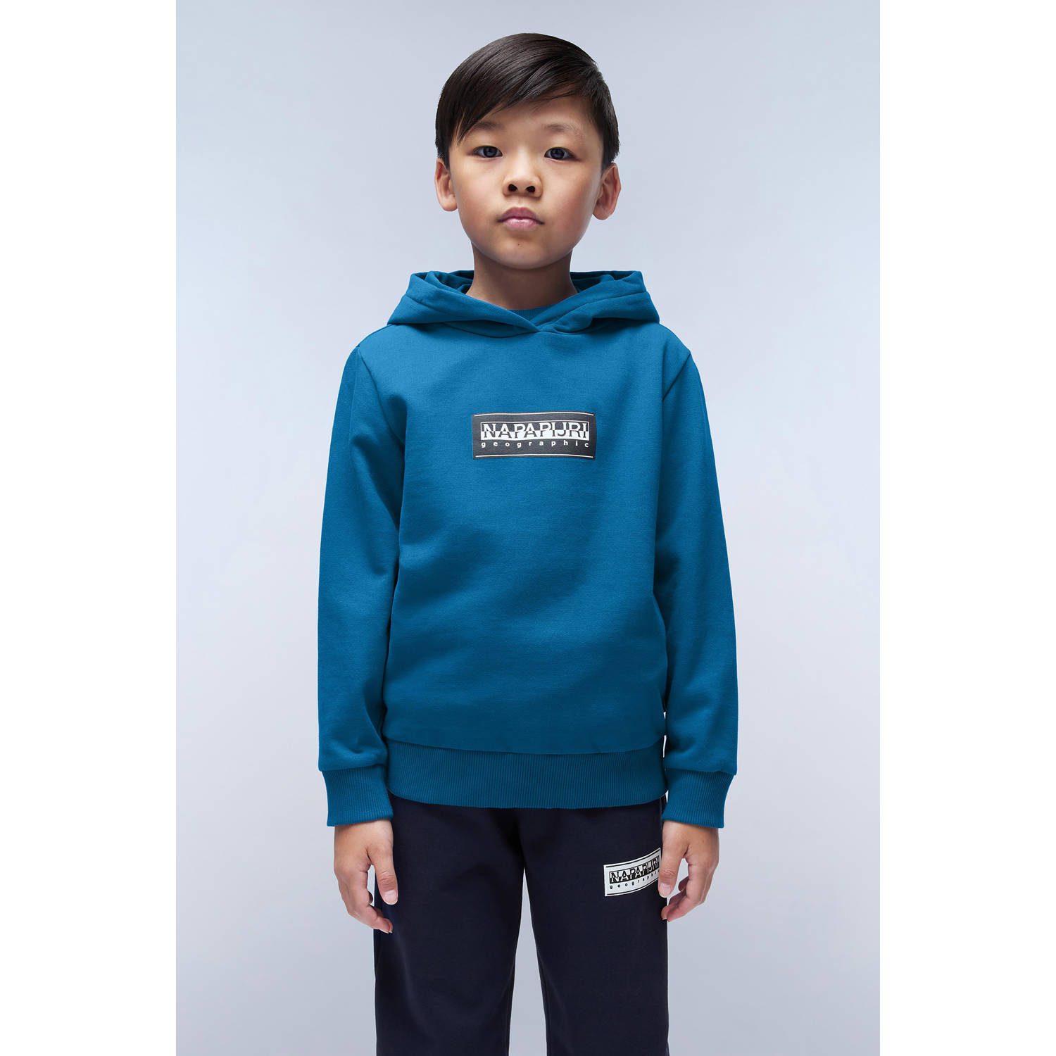 Napapijri hoodie met logo blauw