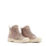 thumbnail: Palladium Pampa Hi Zip Wool  leren sneakers taupe