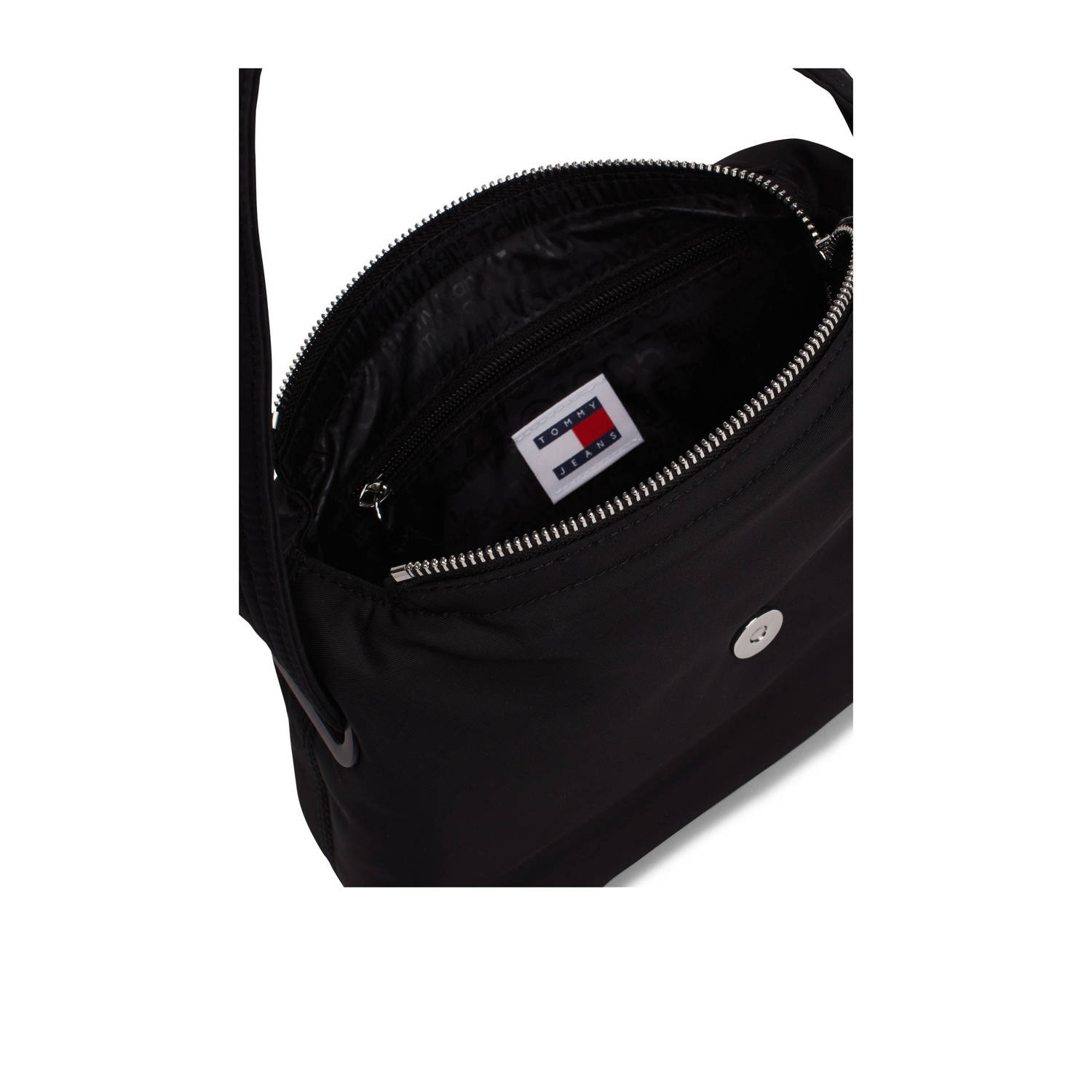 Tommy Jeans schoudertas TJW City Bold zwart