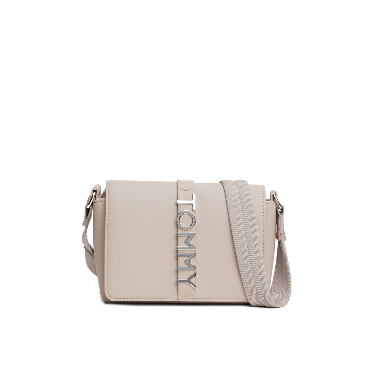 Tommy Jeans Grijze Schoudertas TJW City Bold Flap Pink Dames