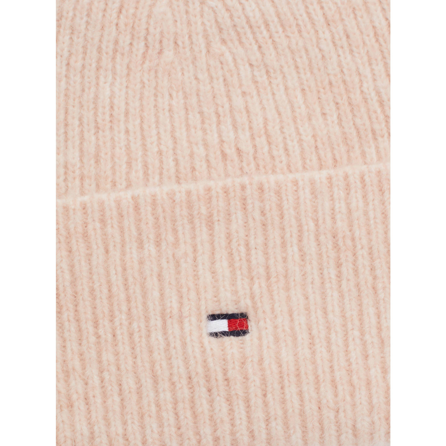 Tommy Hilfiger muts Essential Flag Fuzzy beige