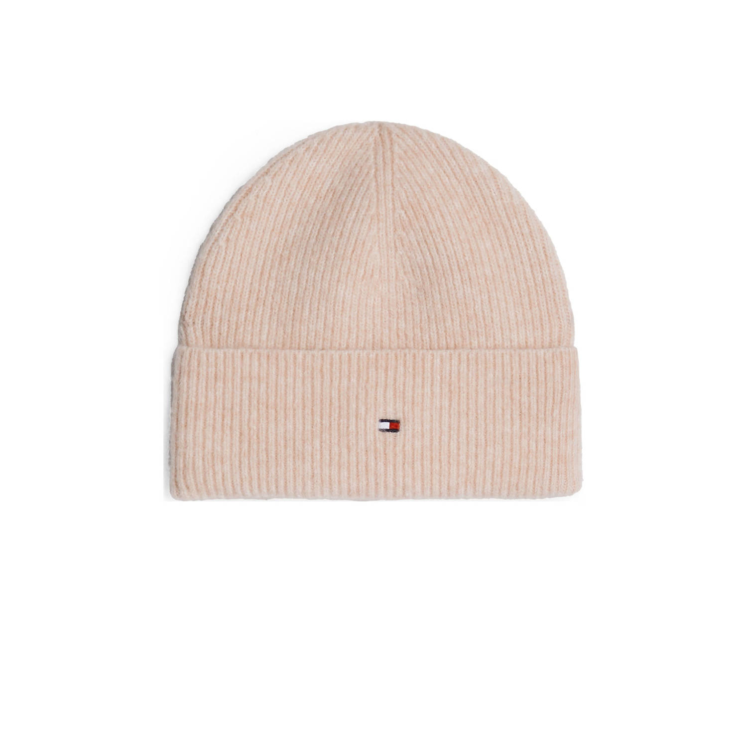 Tommy Hilfiger Gebreide muts met logodetail model 'ESSENTIAL FLAG FUZZY'