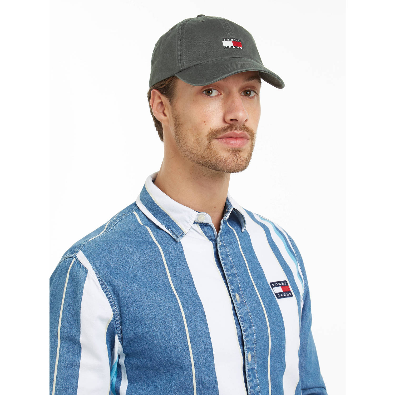 Tommy Jeans pet TJM Heritage grijs