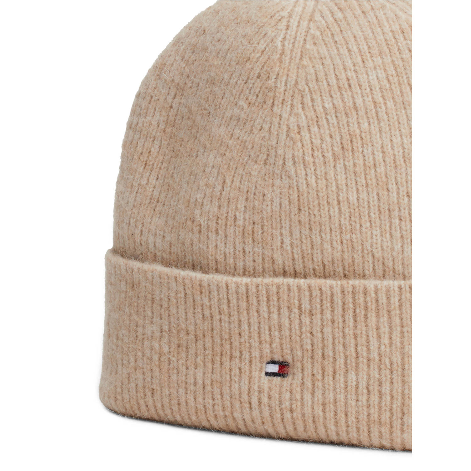 Tommy Hilfiger muts Essential Flag Fuzzy lichtbruin