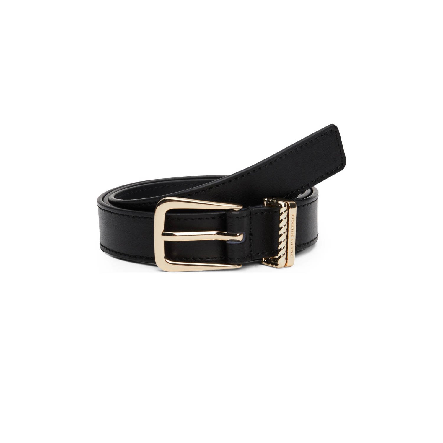 Tommy Hilfiger leren riem TH Luxe zwart