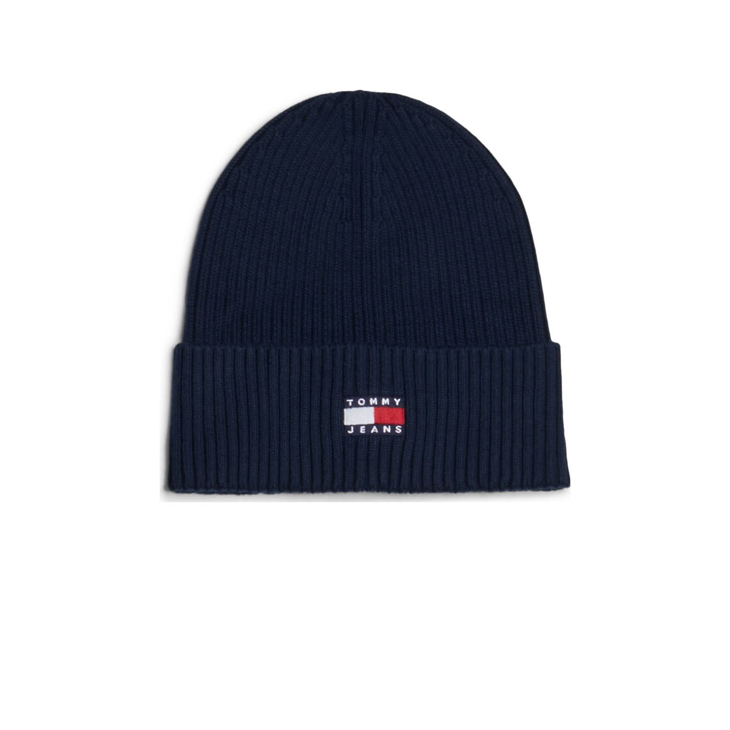 Tommy Jeans Gebreide muts met labelstitching model 'HERITAGE CORE'