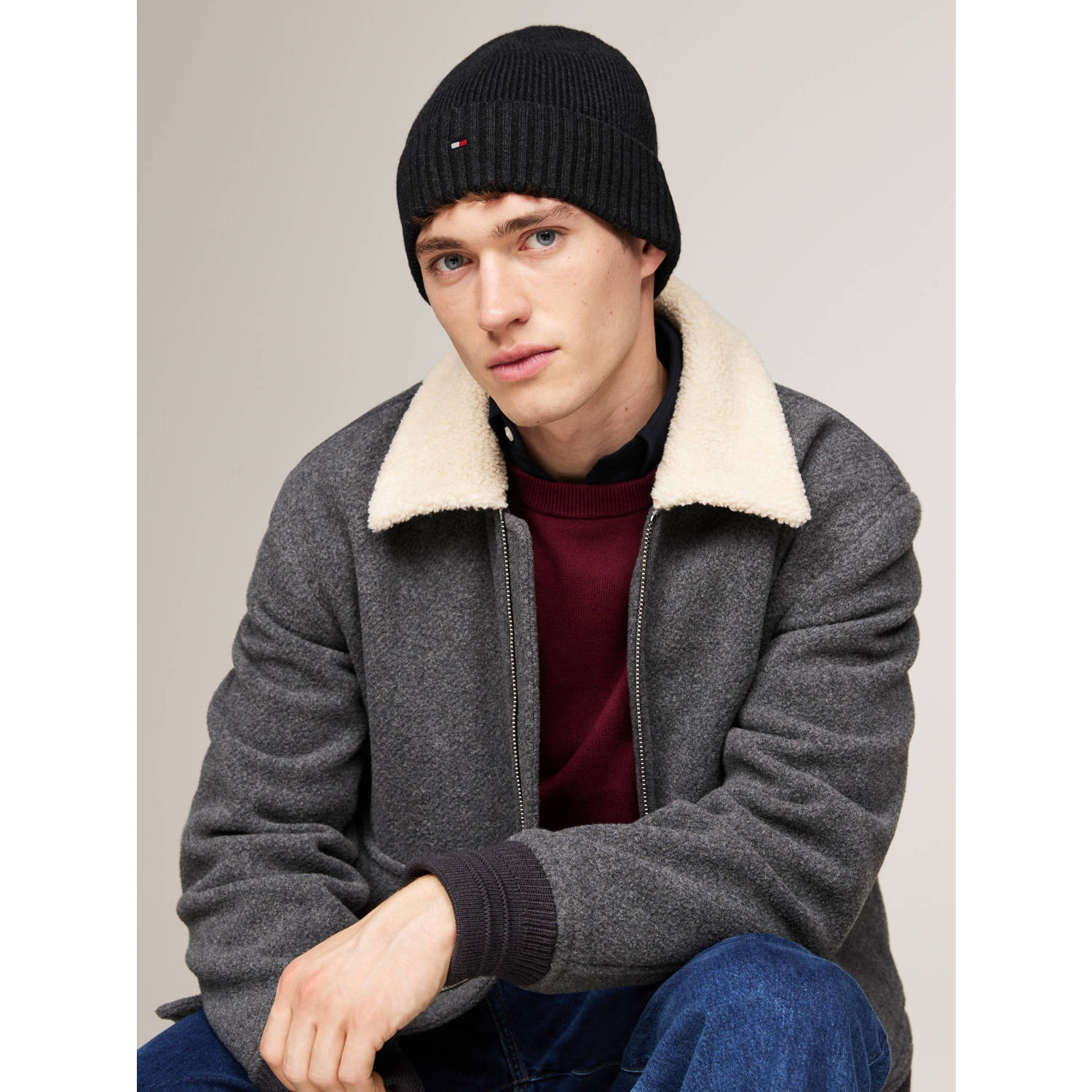 Tommy Hilfiger muts TH Flag antraciet