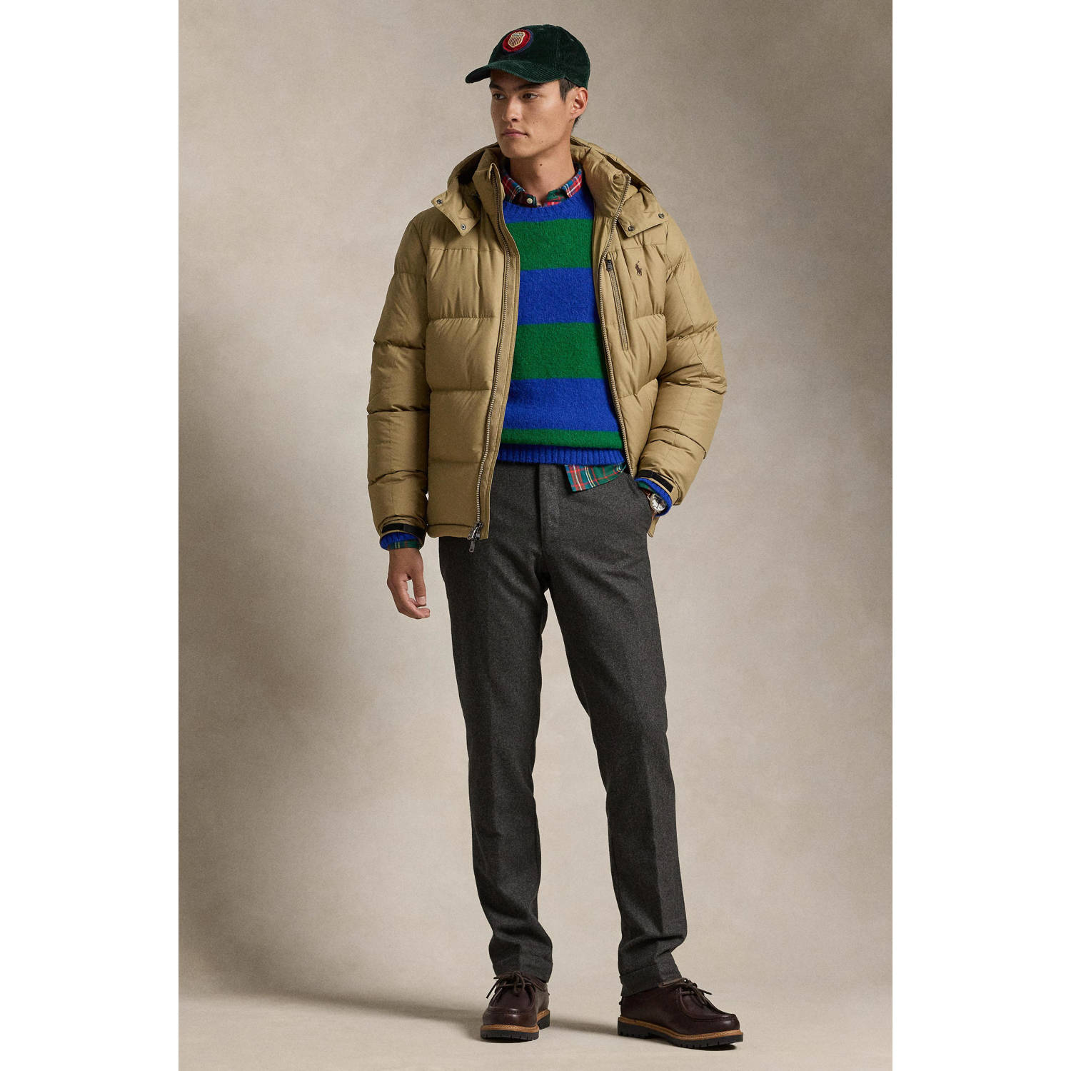 POLO Ralph Lauren gewatteerde jas beige