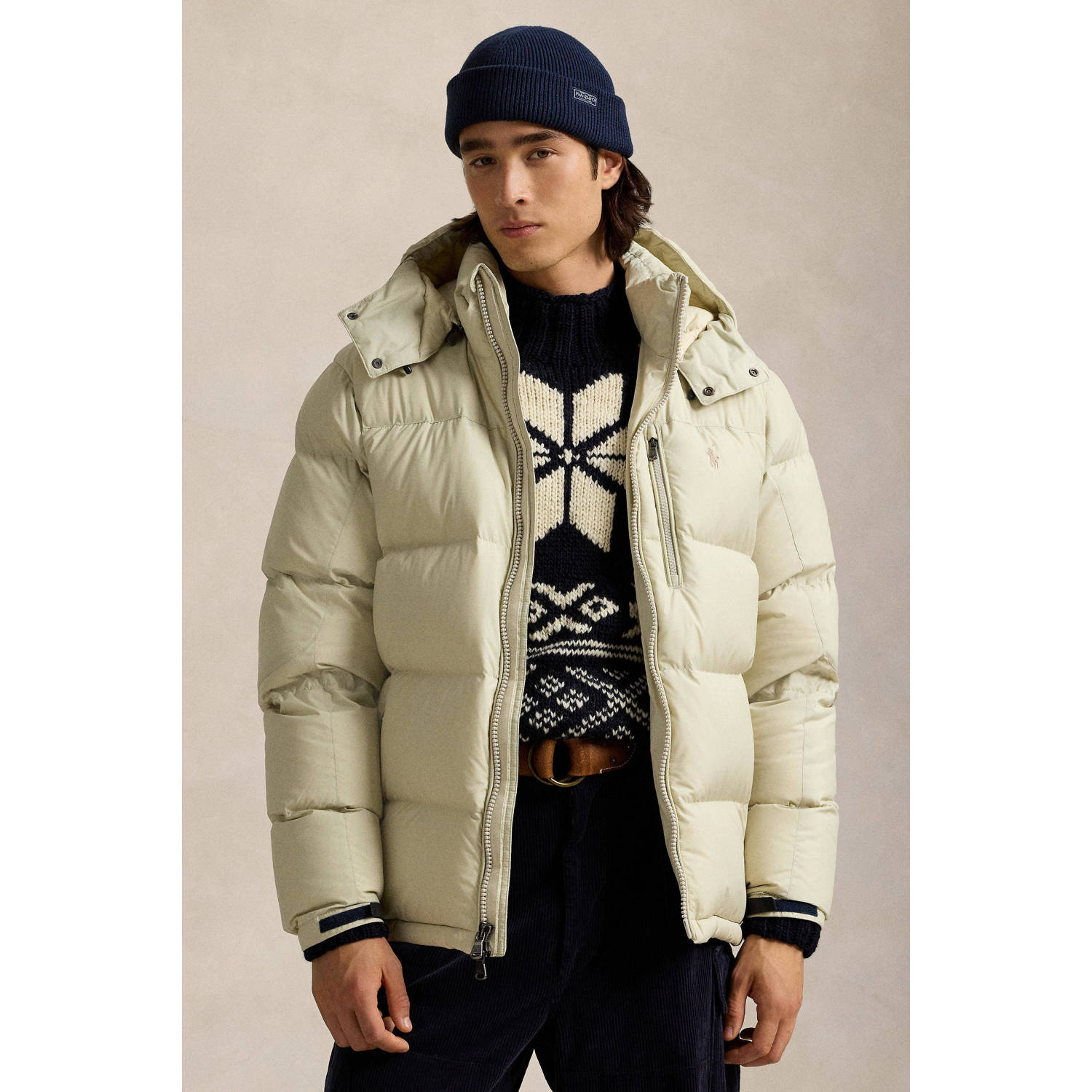 Polo Ralph Lauren Beige Gewatteerde Jas Regular Fit Beige Heren
