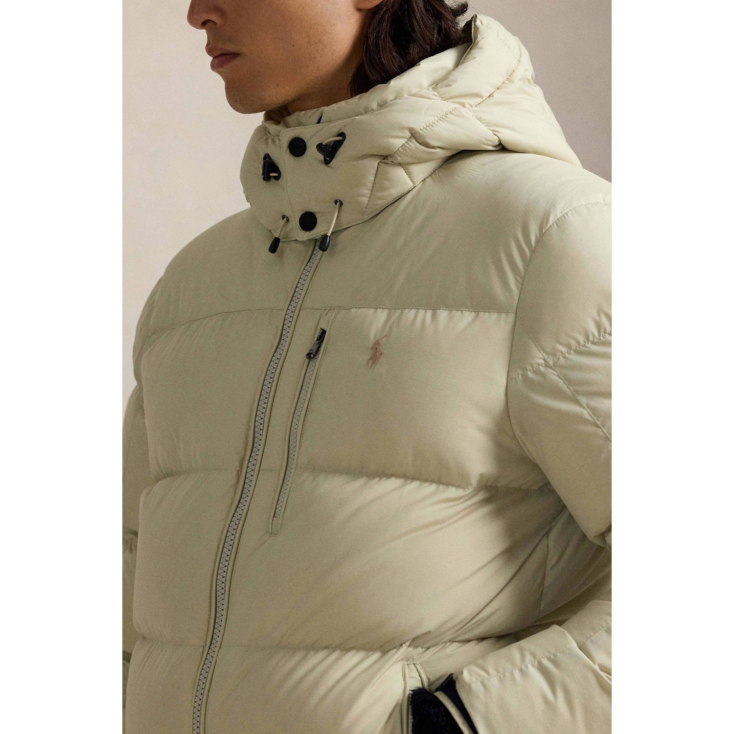 POLO Ralph Lauren gewatteerde jas ecru