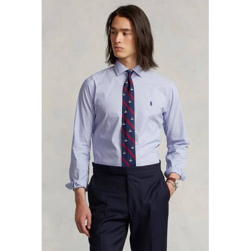 POLO Ralph Lauren custom fit overhemd lichtblauw afbeelding