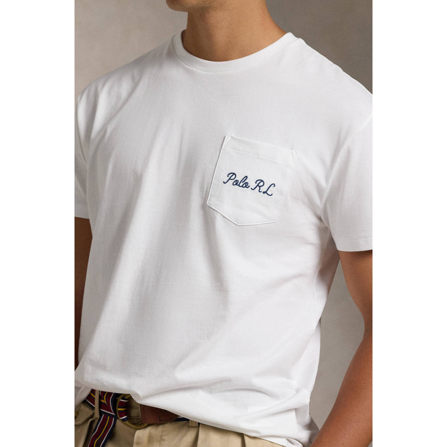 POLO Ralph Lauren T-shirt met backrpint wit