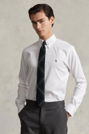 slim fit overhemd wit
