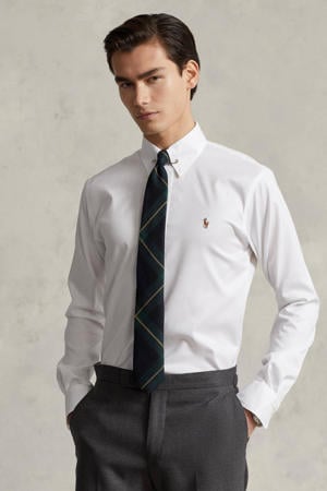 slim fit overhemd wit