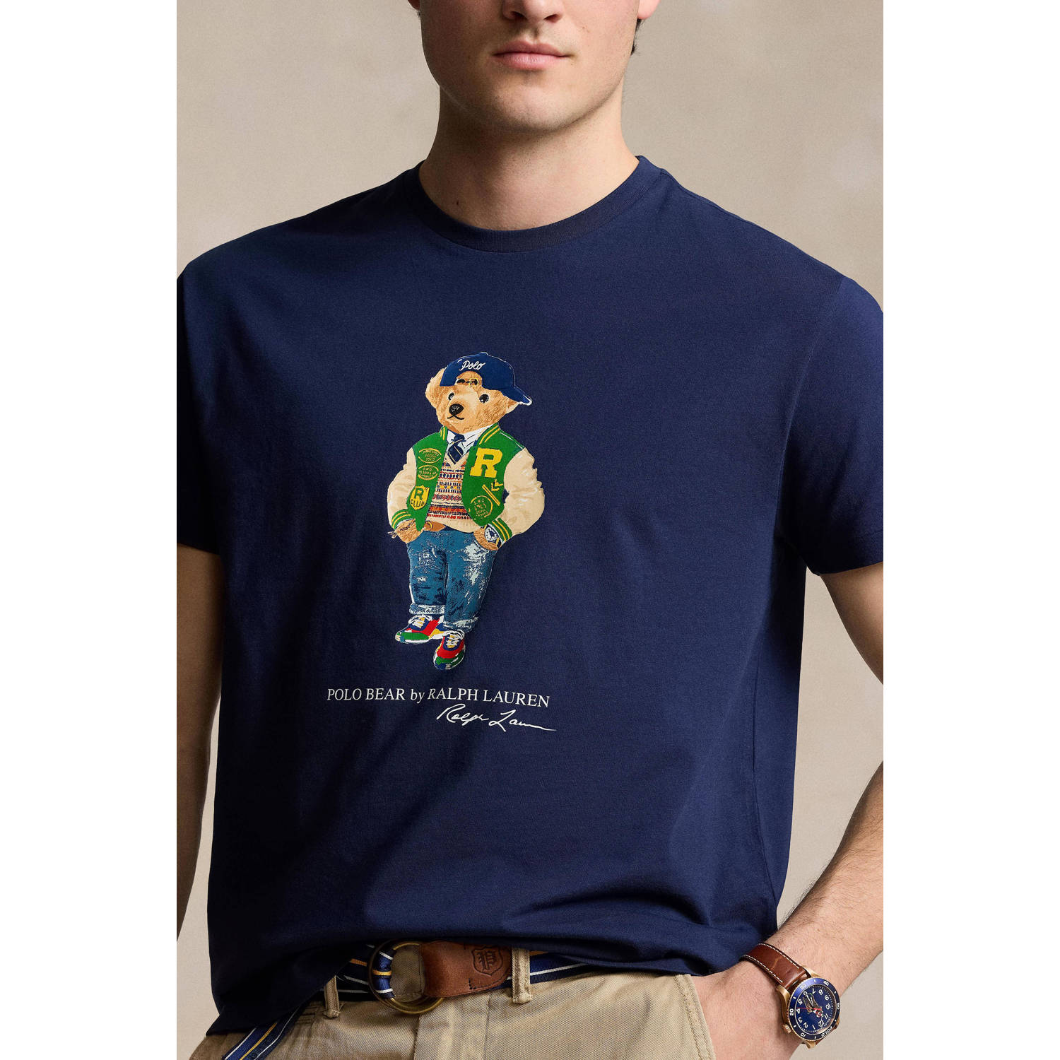POLO Ralph Lauren slim fit T-shirt met printopdruk