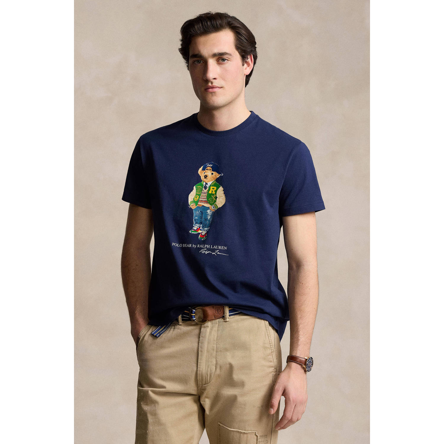 POLO Ralph Lauren slim fit T-shirt met printopdruk