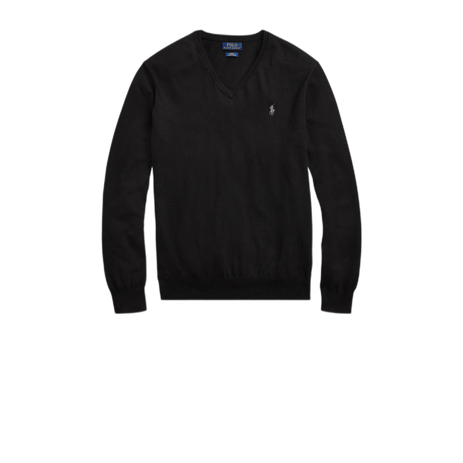 Polo Ralph Lauren Ralph Lauren trui v-hals Slim Fit katoen zwart