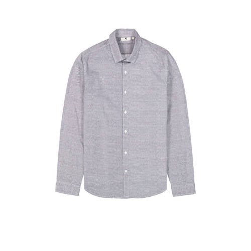 Garcia regular fit overhemd Z1094 met all over print wit afbeelding