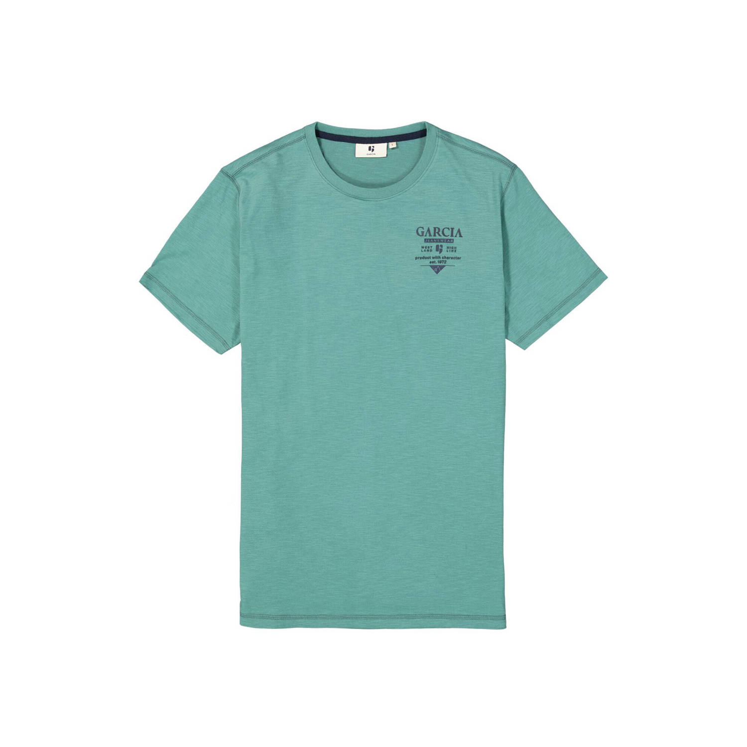 Garcia T-shirt met printopdruk groen