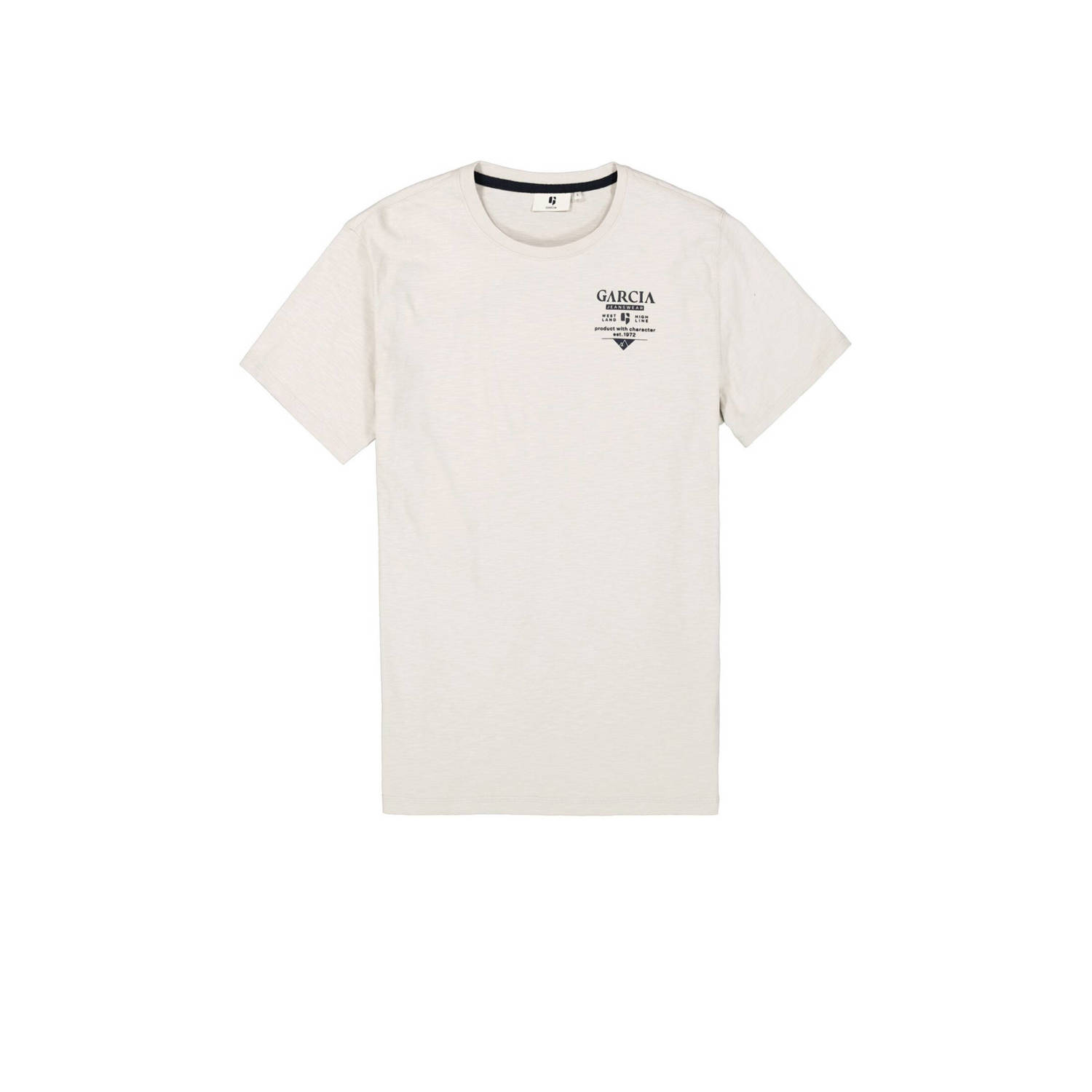 Garcia T-shirt met printopdruk ecru