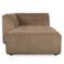 HKLIVING Vint bank chaise longue links - bruin