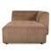 HKLIVING bank Vint chaise longue rechts - bruin