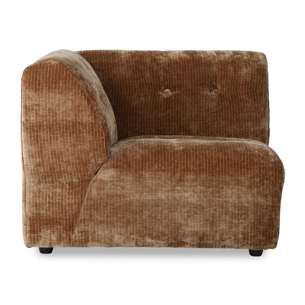 HKLIVING corduroy velvet bank Vint element links - aged gold