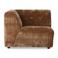 HKLIVING corduroy velvet bank Vint element links - aged gold