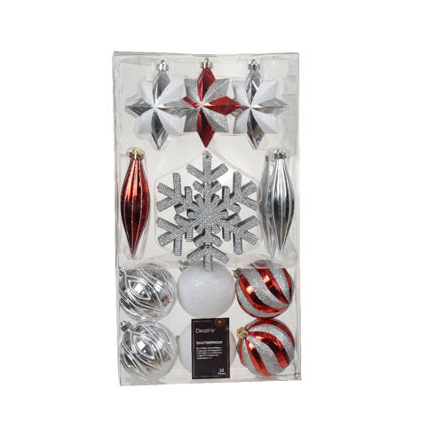 Wehkamp Decoris kerstbal (set van 22) (ø8 cm) aanbieding