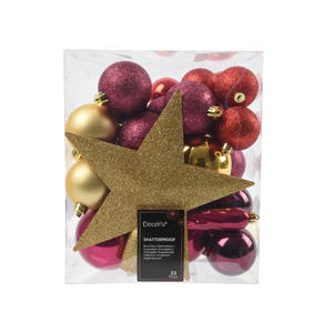 kerstbal (set van 33)  (ø8 cm)