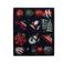 Decoris Mix box kunststof assortie matt shiny glitter mix - 25 stuks (ø8 cm)