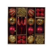 thumbnail: Decoris Mix box polystyreen assortie mix - 46 stuks  (ø8 cm)