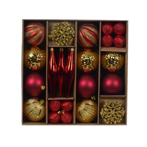Mix box polystyreen assortie mix - 46 stuks  (ø8 cm)