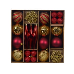 Mix box polystyreen assortie mix - 46 stuks (ø8 cm)