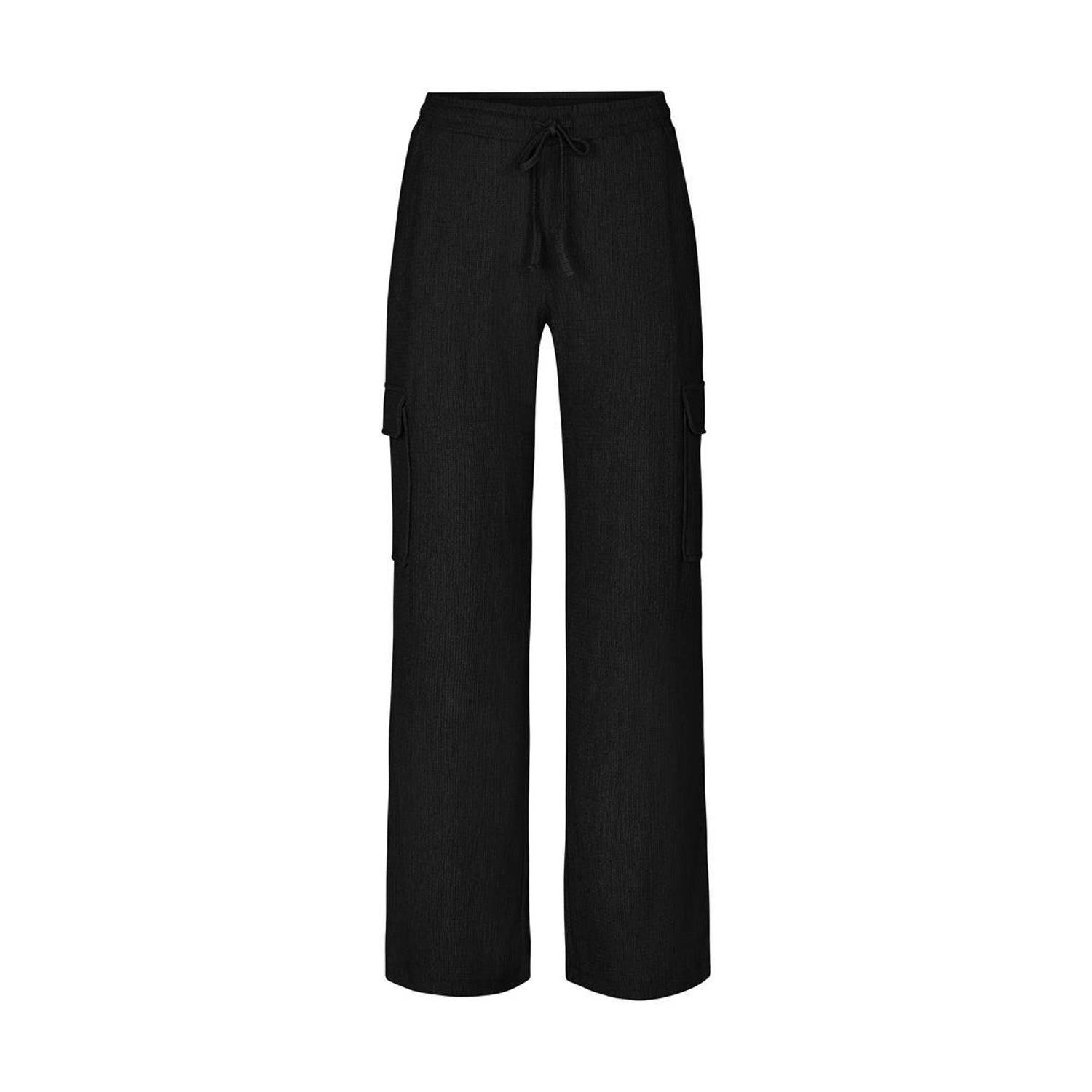 Miss Etam high waist wide leg broek zwart