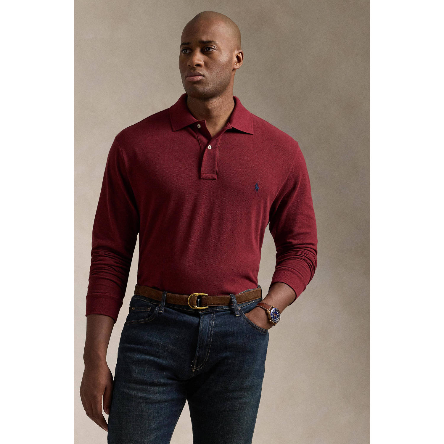 POLO Ralph Lauren Big & Tall polo donkerrood