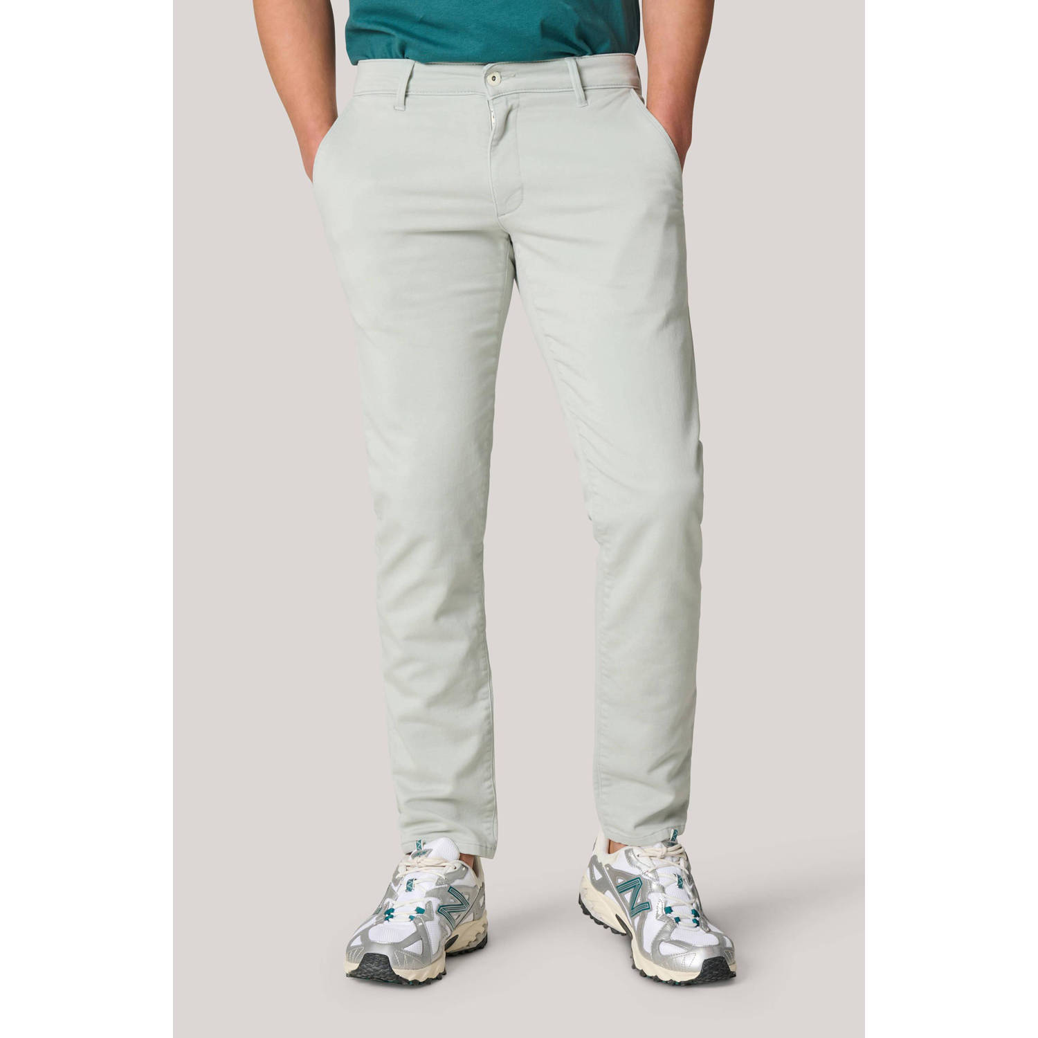 Shoeby regular fit chino lichtgroen