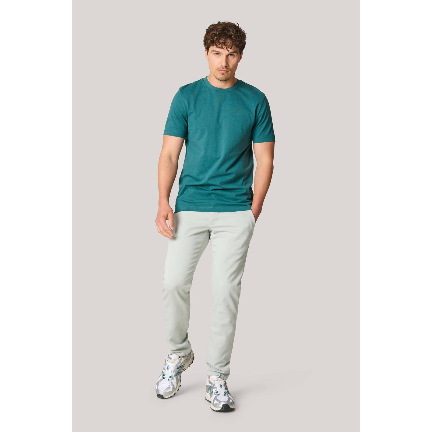 Shoeby regular fit chino lichtgroen