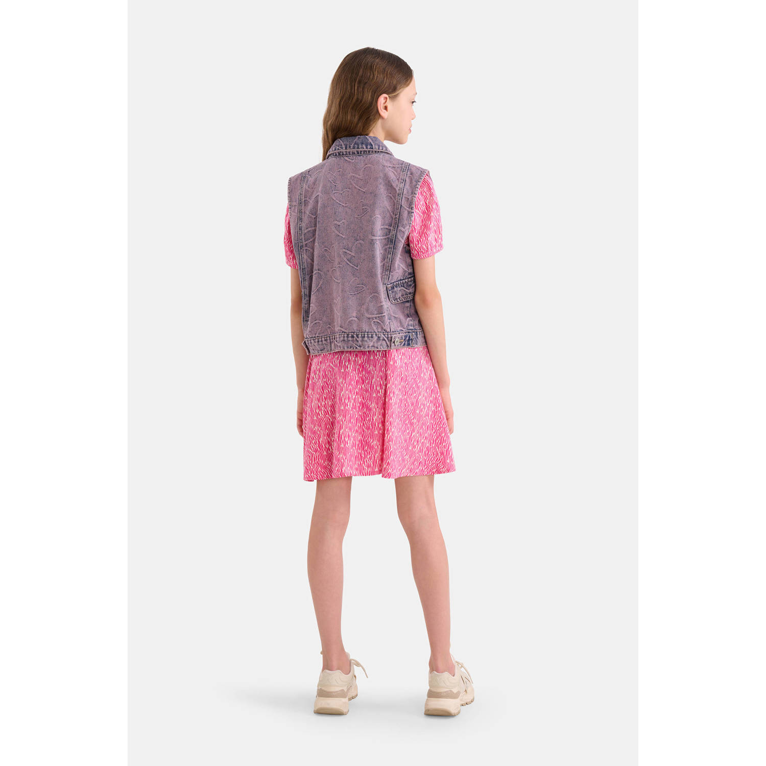 Shoeby gilet met all over print paars