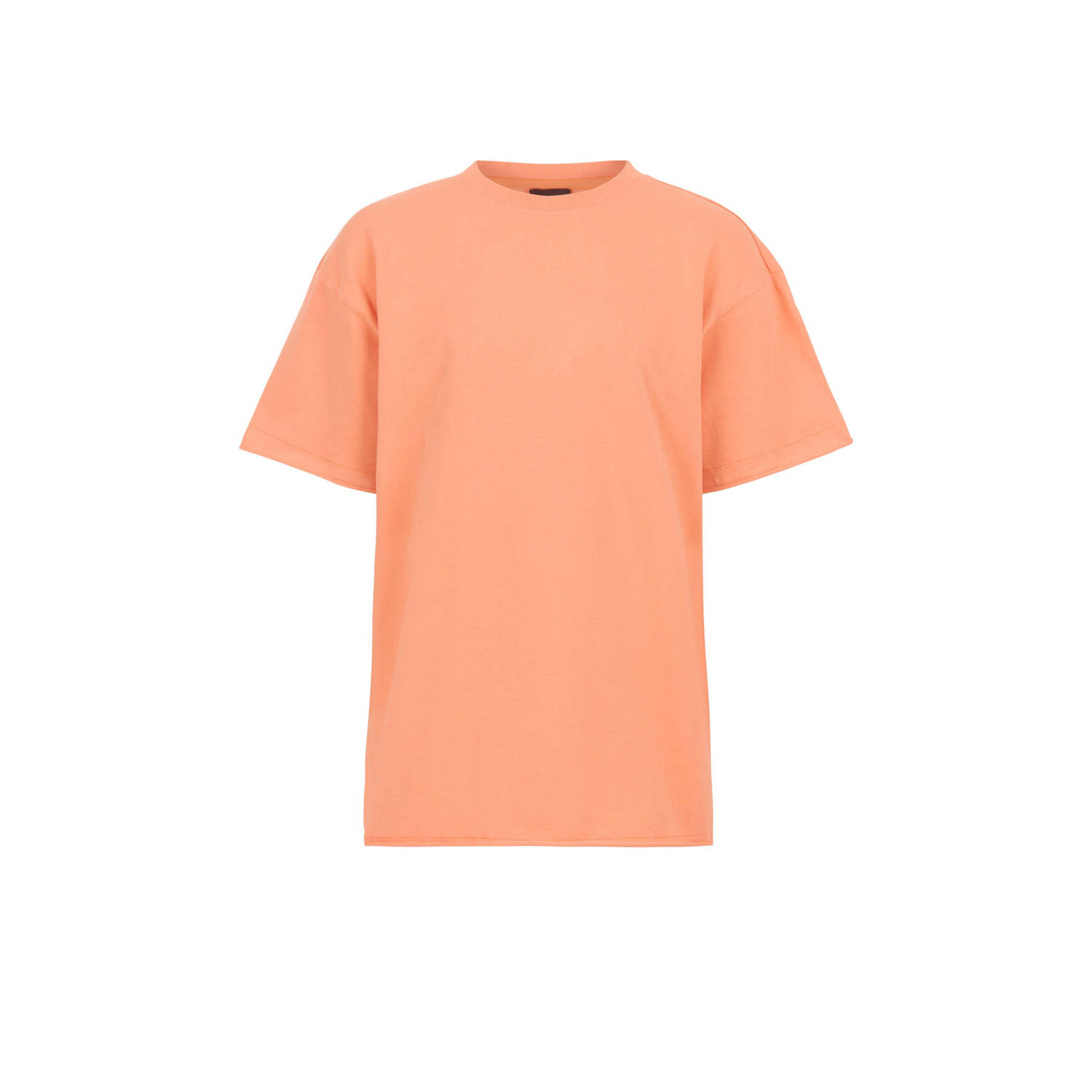 Shoeby T-shirt met printopdruk oranje Jongens Katoen Ronde hals Printopdruk 110 116