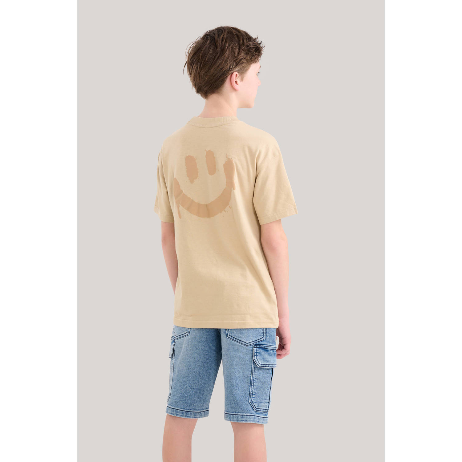 Shoeby T-shirt met backprint beige