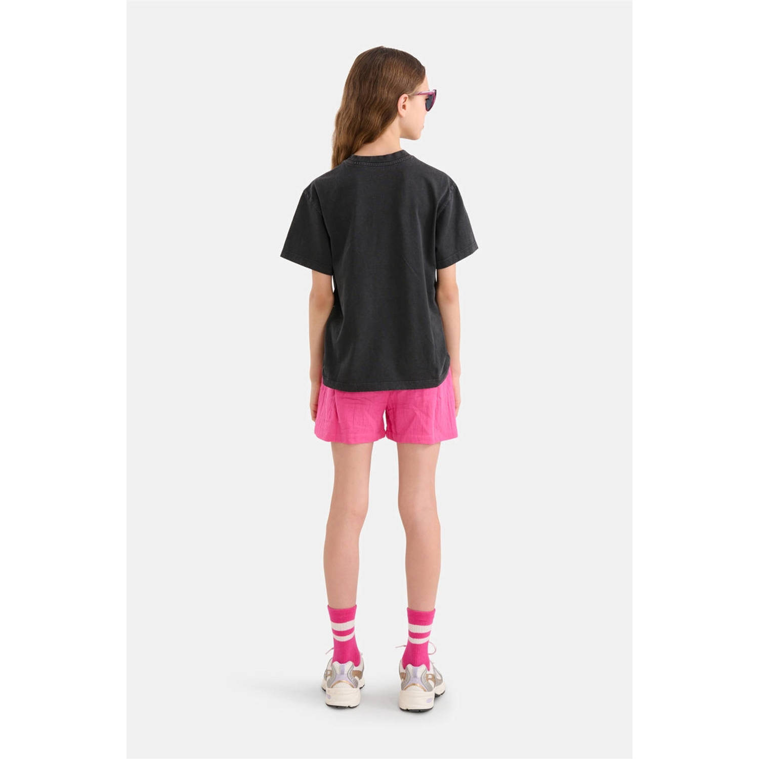 Shoeby high waist regular fit casual short roze