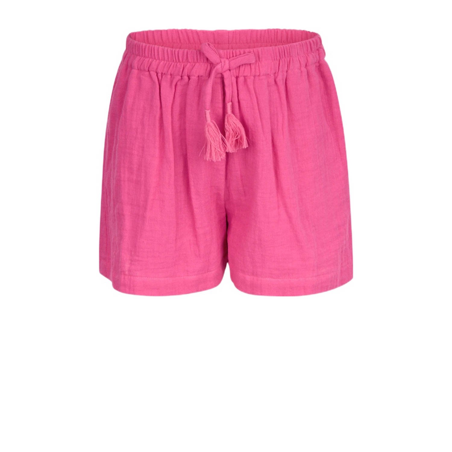 Shoeby high waist regular fit casual short roze Korte broek Meisjes Katoen 158 164